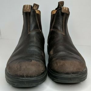 Blundstone Brown Leather Unisex Boots 5AU/UK = 8 W